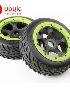 若凡赛亚KM HPI Baja 5B 前轮 公路胎 总成 二代 2只装 95086