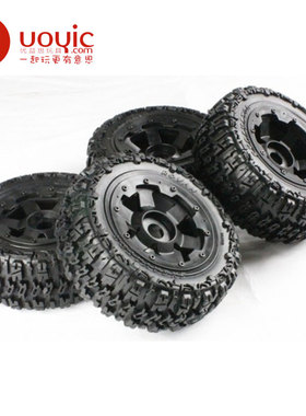 若凡HPI baja 5T 荒地胎总成套装 全车份 前2只后2只赛亚KM 85101