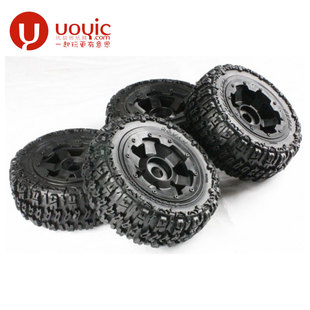 若凡HPI baja 5T 荒地胎总成套装 全车份 前2只后2只赛亚KM 85101