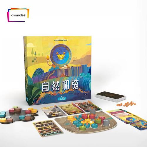 Asmodee 正版自然和弦 Harmonies 立体建造轻策亲子休闲益智桌游