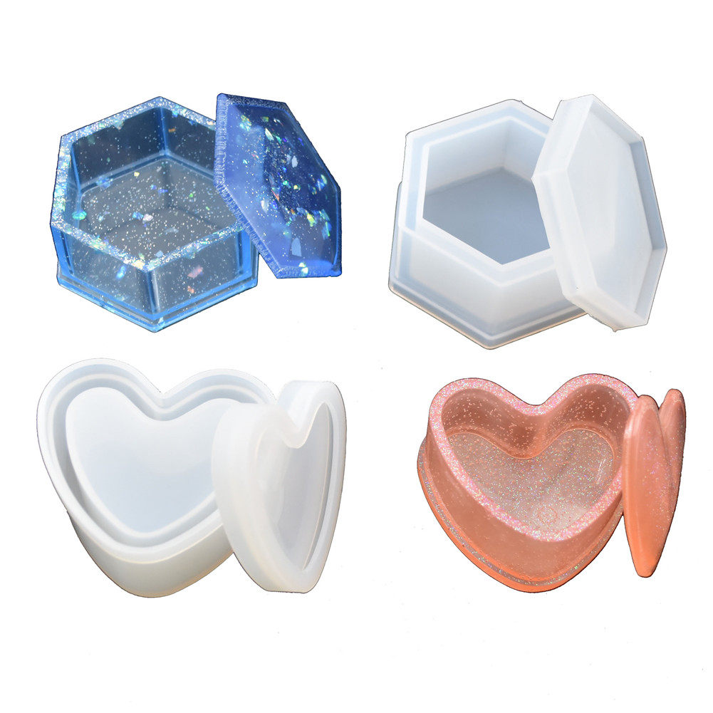 cooldiy树脂水晶滴胶模具 收纳盒礼品盒点击进入更多款式