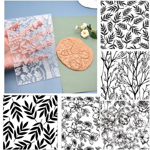 多款叶子黏土图案印章CoolDIY