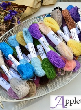 英国进口 Appletons 100%细羊毛刺绣线 樋口愉美子用线 50色套餐