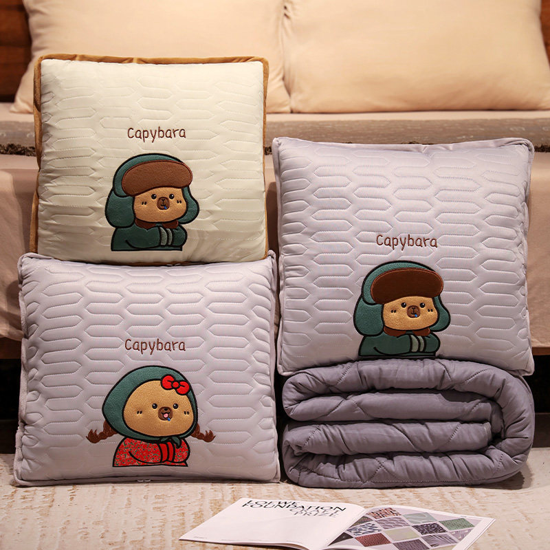 便携抱枕被子两用二合一午休汽车折叠车用枕头办公室午睡毯子靠枕,居家布艺,抱枕被,淘宝优惠券,粉丝福利购,淘宝优惠卷