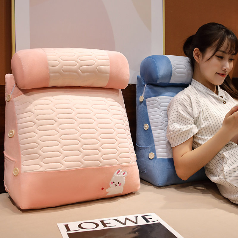 卧室2024新款床头靠垫软包大靠背学生宿舍床上三角护腰乳胶靠枕,居家布艺,床头靠垫,淘宝优惠券,粉丝福利购,淘宝优惠卷