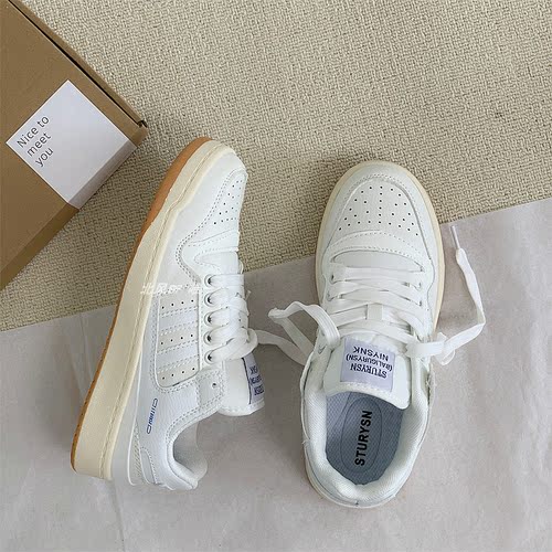 北风 经典百搭小白鞋女鞋ins潮流2025年秋季新款情侣休闲板鞋男