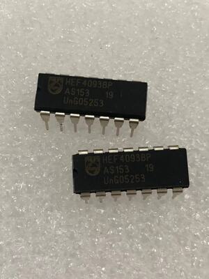 HEF4093BP HEF4093【原装正品】DIP14 四2输入与非施密特触发器