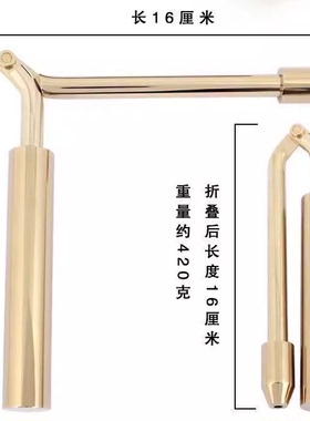 杨公纯铜寻龙尺折叠款高精度辅助罗盘探测仪