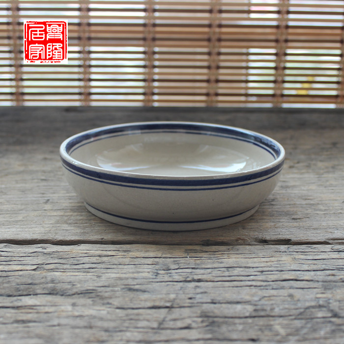 陶土推荐纯手工蒸饭盘菜盘蘸料盘