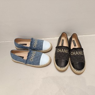 小香风厚底渔夫鞋 休闲乐福鞋 懒人一脚蹬拼色单鞋 潮 女2024秋夏新款