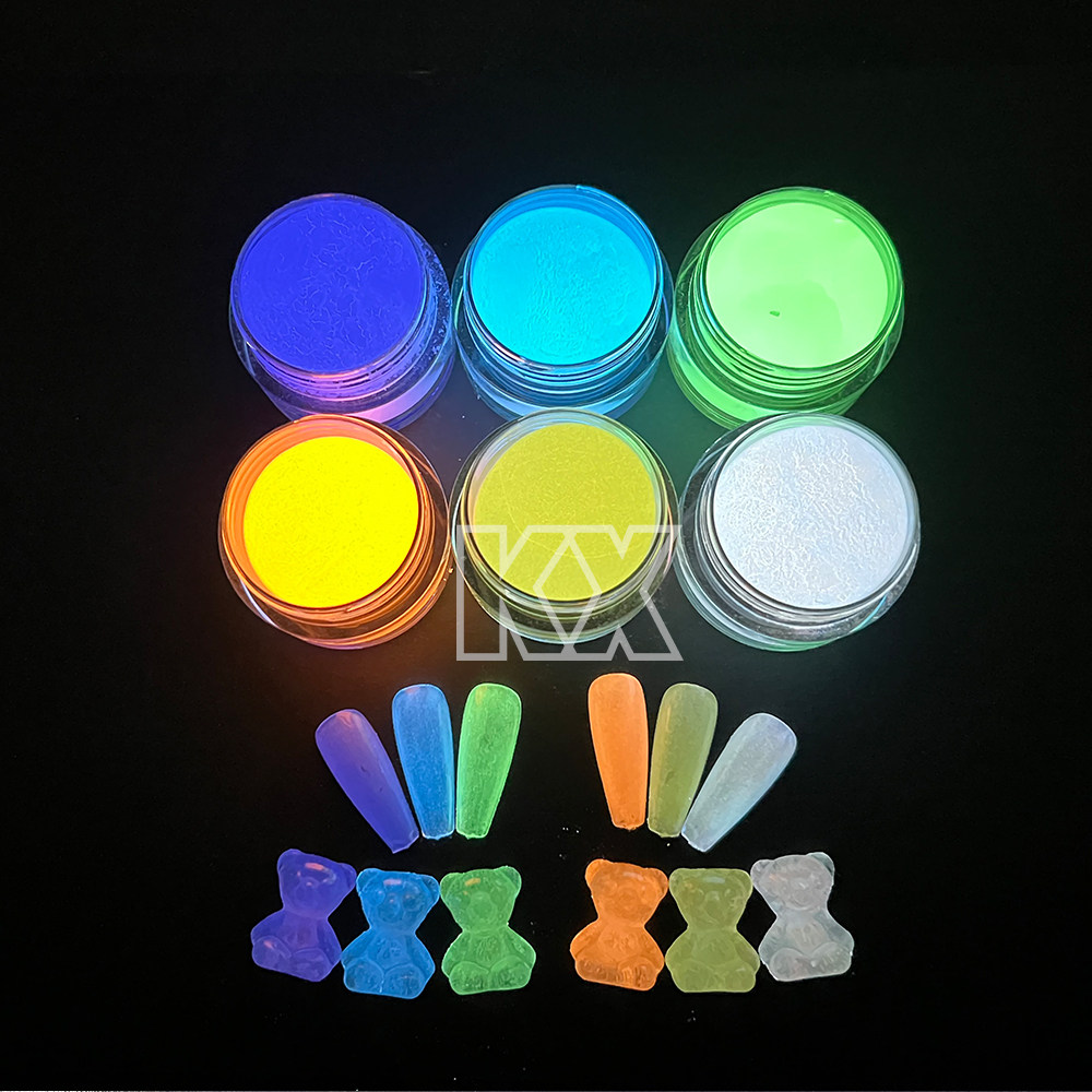 美甲蓄光超亮长效夜光粉艺术防水环保手工diy油漆涂料发光粉饰品