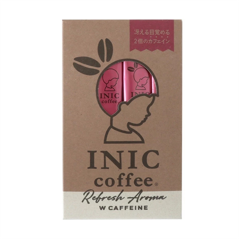 日本直邮INIC COFFEE 速溶咖啡Refresh Aroma 强咖啡因 高因咖啡