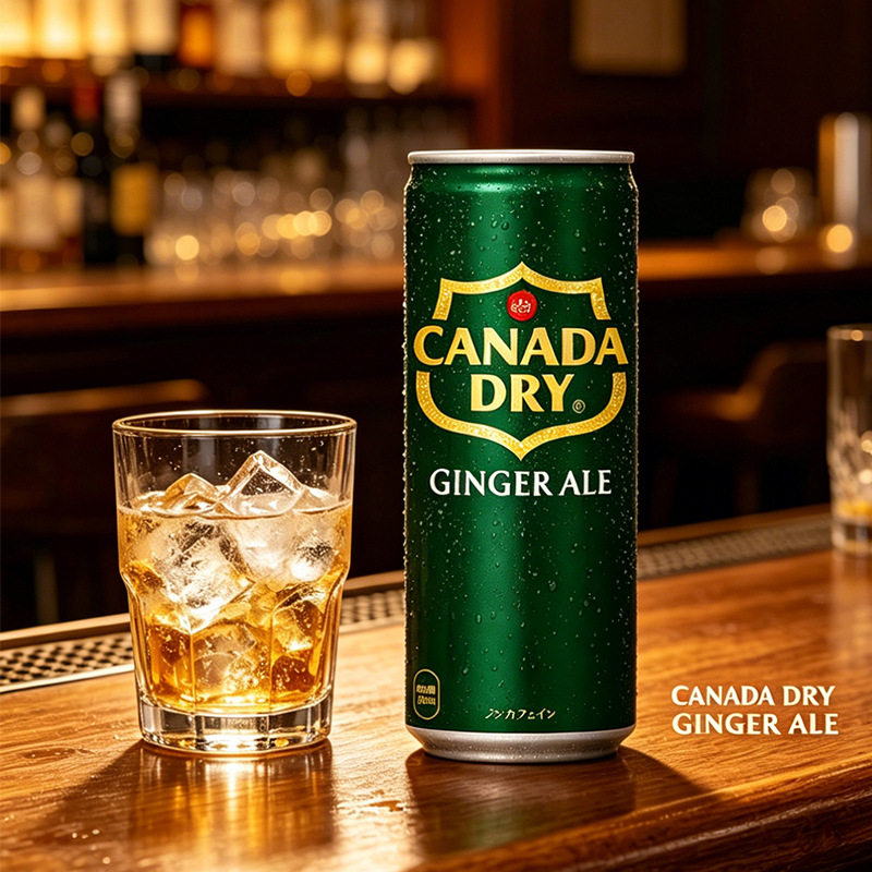 日本原装进口可口可乐CANADA DRY姜汁汽水碳酸饮料 生姜味250ml