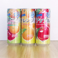 日本进口饮料整箱三佳利水果味饮料易拉罐装三佳丽含果汁饮品