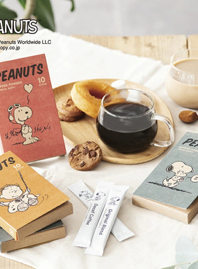 日本直邮 INIC coffee 咖啡礼品套装 Snoopy 速溶咖啡 牛奶咖啡