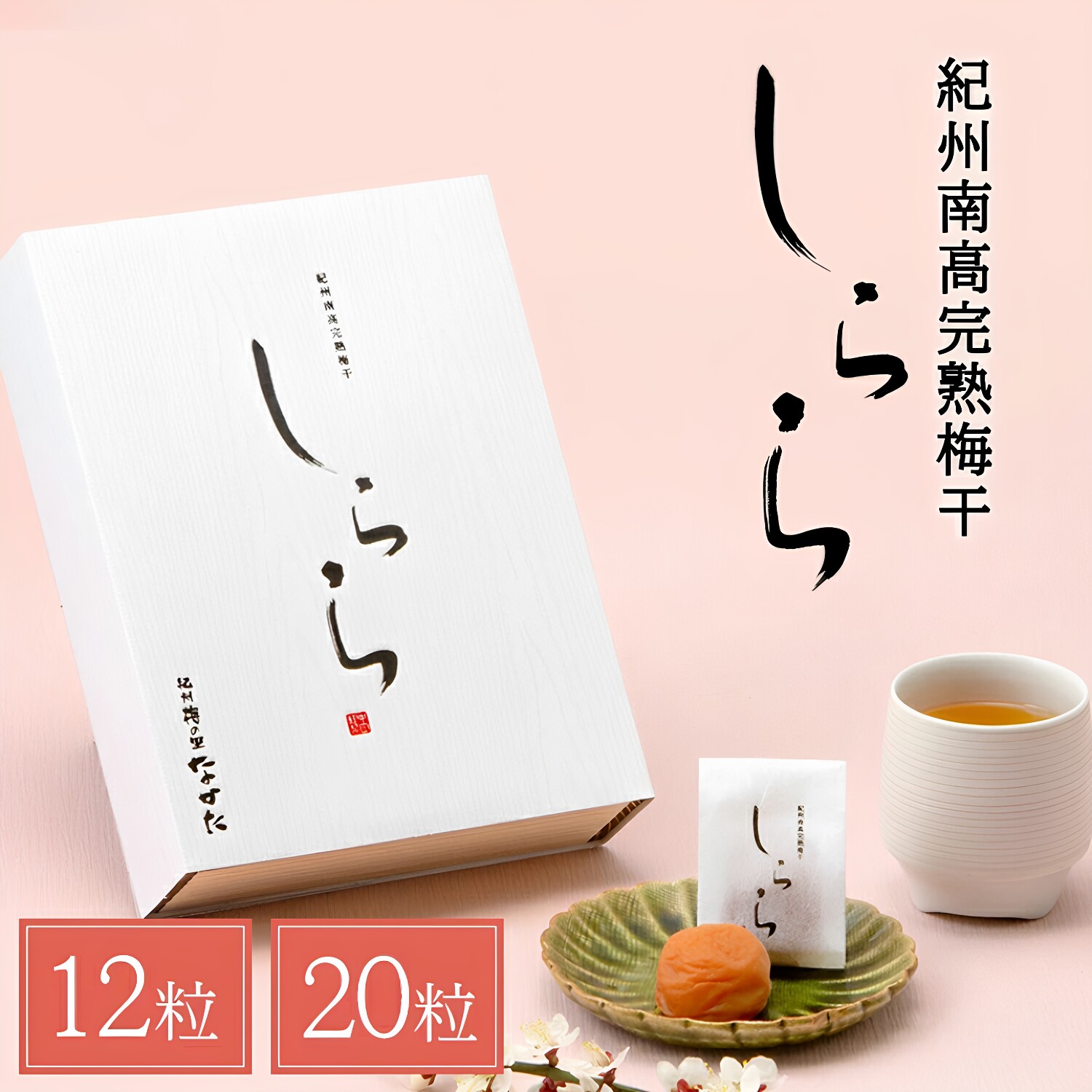日本直邮 中田食品 和歌山纪州南高梅干白梅12粒/20粒 盐分5%