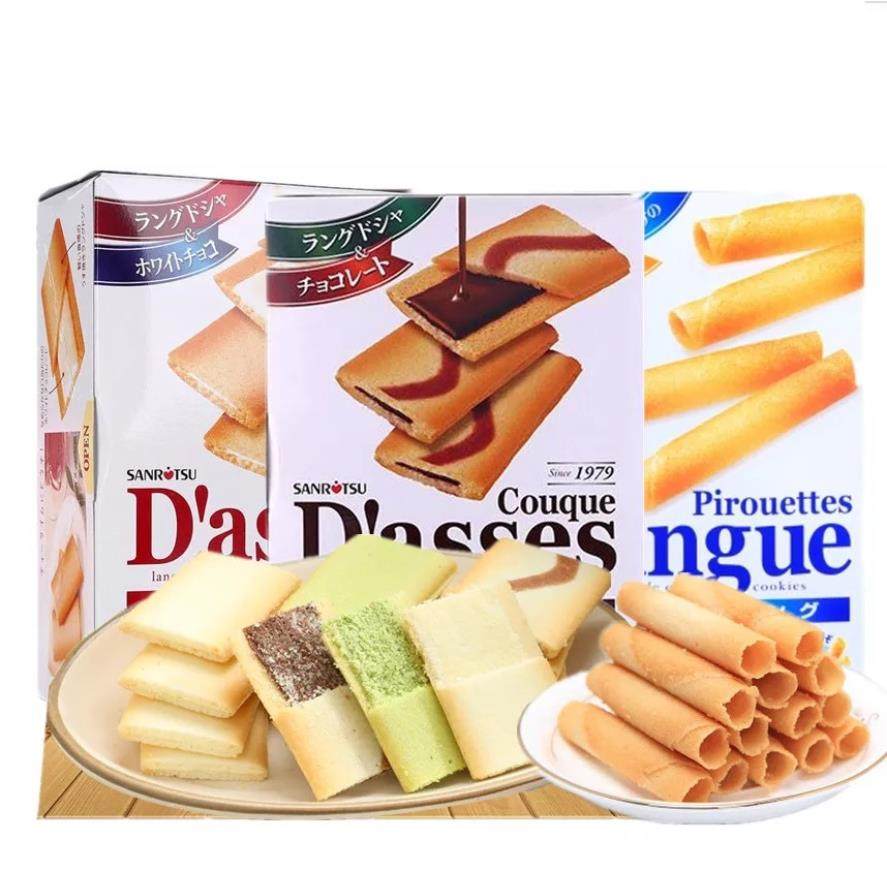 日本进口零食三立奶酪夹心曲奇饼干酥脆蛋卷网红休闲办公派对点心