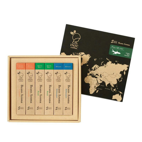 日本直邮INIC coffee Beans Aroma3种口味共18条装黑咖啡速溶咖啡