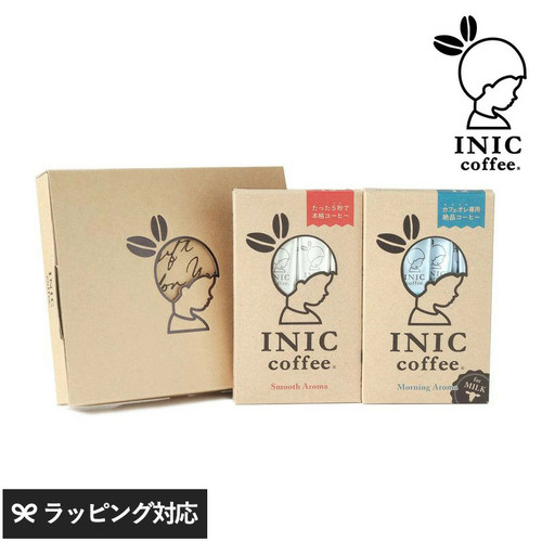 日本直邮INIC coffee 2Flavor Gift柔香晨香 速溶咖啡 共24条
