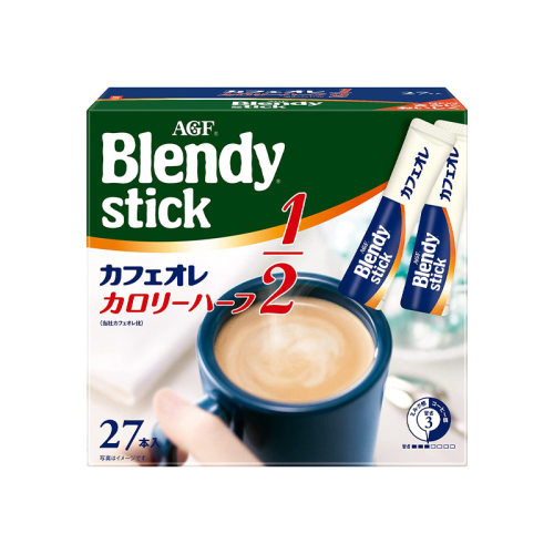 日本AGF blendy stick布兰迪低卡拿铁三合一速溶咖啡24支/盒2盒