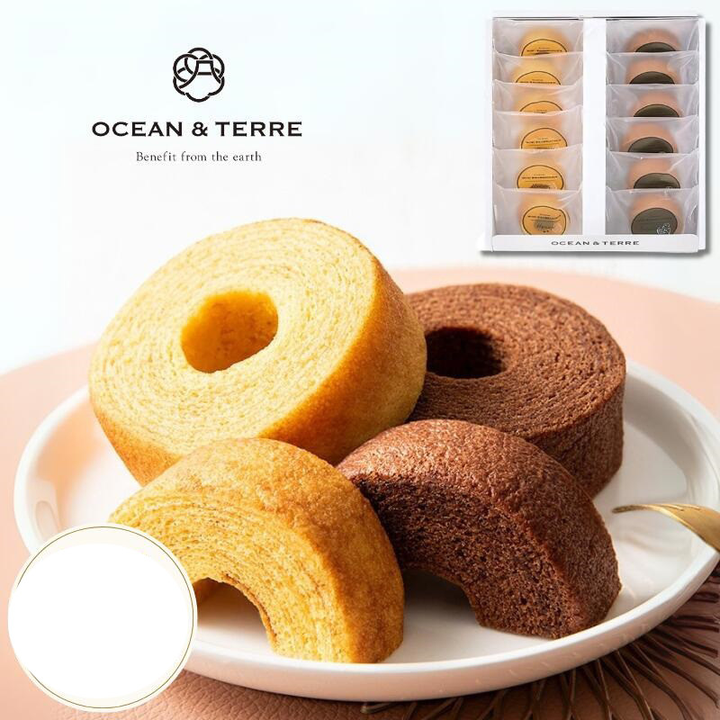 日本直邮 OCEAN & TERRE 蜂蜜 巧克力年轮蛋糕独立包装 12枚