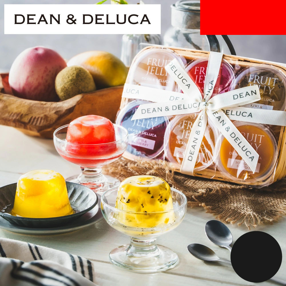 日本直邮 DEAN & DELUCA 果冻礼篮 6个装 桃橙子猕猴桃水果果冻