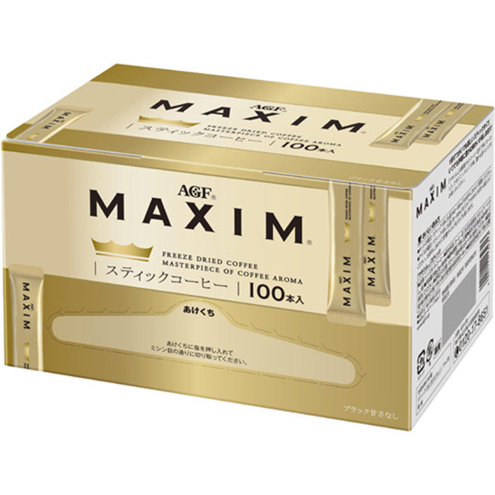 日本咖啡 AGF maxim马克西姆 速溶纯黑咖啡 2g&times;100条