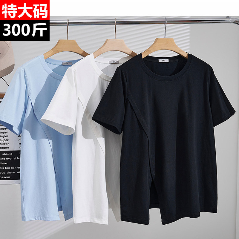 300斤特大码短袖t恤女