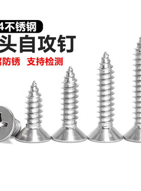 304不锈钢十字自攻螺丝M2M3M3.5M4M5M6M8AK沉头自攻平头加长螺钉