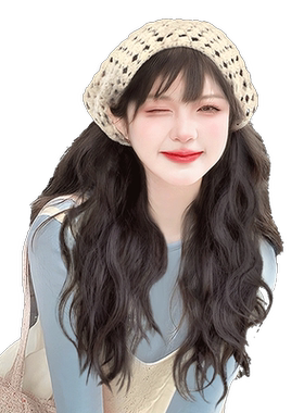 头巾假发一体夏发箍假发全头套女