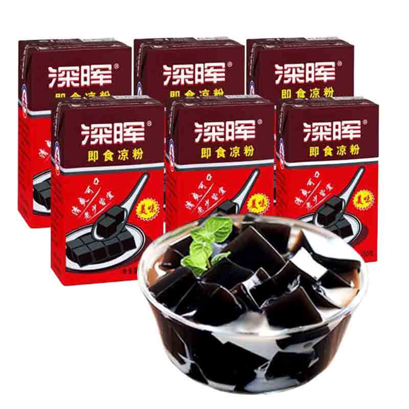 【6盒】深晖即食黑凉粉250g夏季清凉消暑非烧仙草非果冻图片
