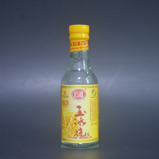 广东米酒酒版 饰收藏 石湾玉冰烧小瓶75ml玻璃瓶迷你志庆普通摆设装