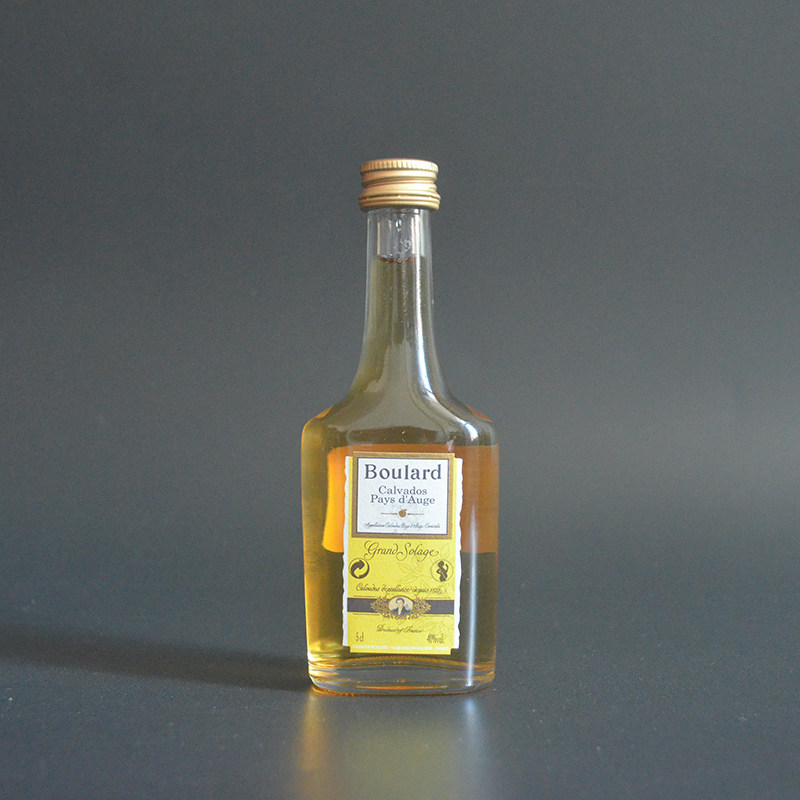 洋酒小酒版Boulard50ml布拉德玻璃小瓶迷你白兰地摆设装饰收藏