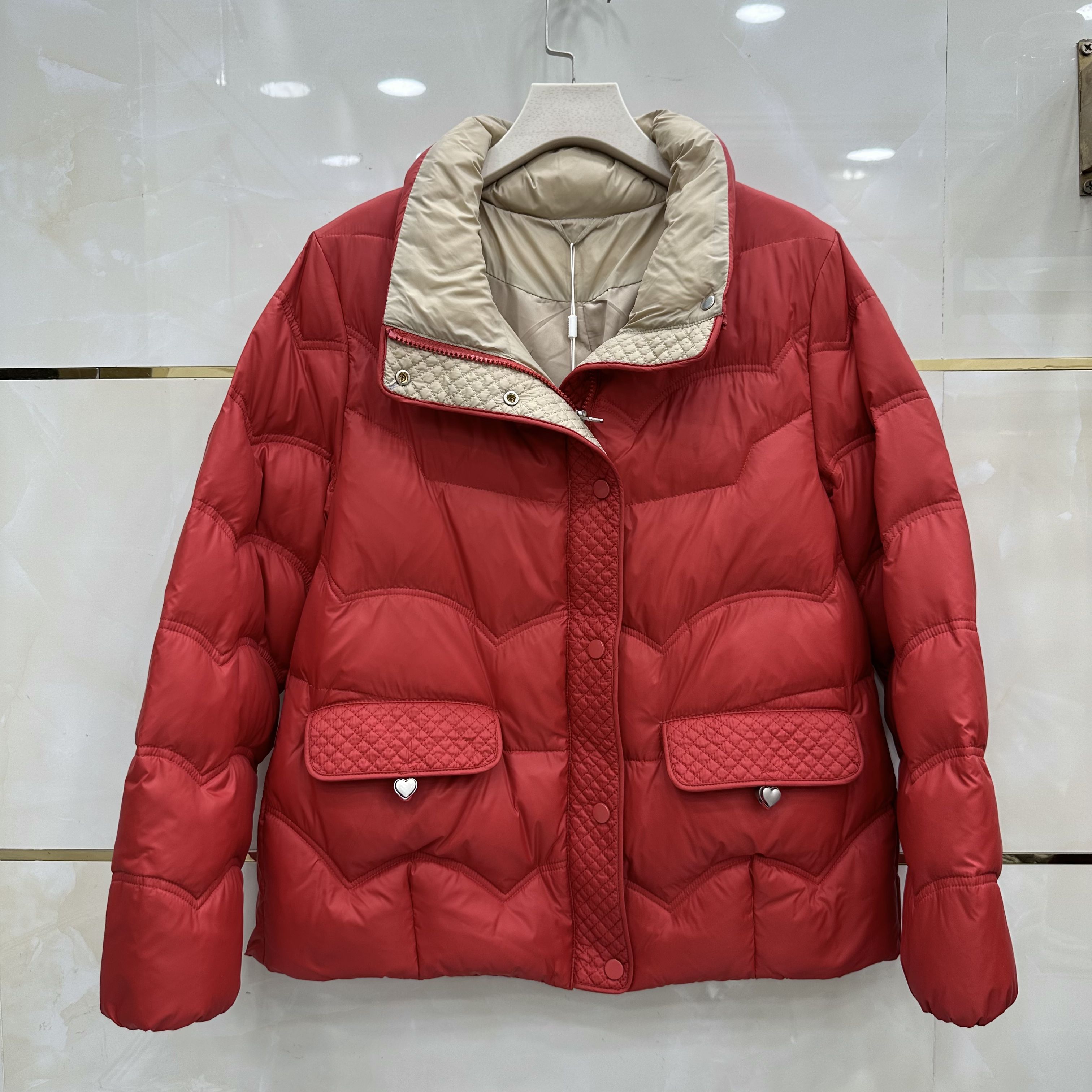洋气立领显瘦24B-802时尚羽绒服