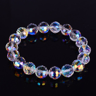 10MM多切面闪亮大气串珠手链2023年新款奥地利水晶女生小众高级感