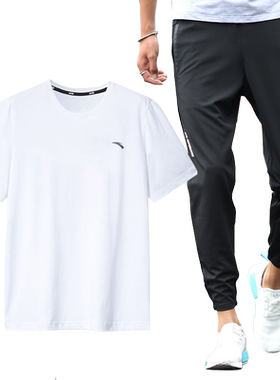 运动套装男冰丝夏季休闲运动服