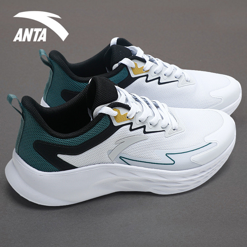 安踏运动鞋男鞋2026春季通勤慢跑鞋网面透气软底轻质缓震跑步鞋子