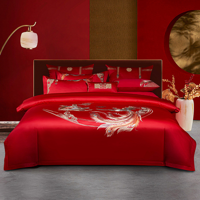 120支长绒棉结婚四件套