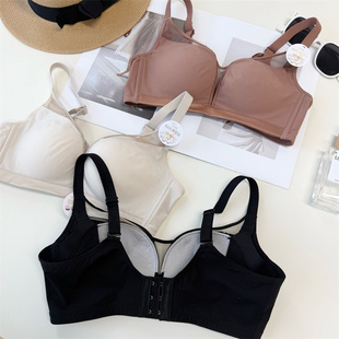 超好穿桑蚕丝文胸月牙托胸遮副乳U型收拢美背内衣女2025新