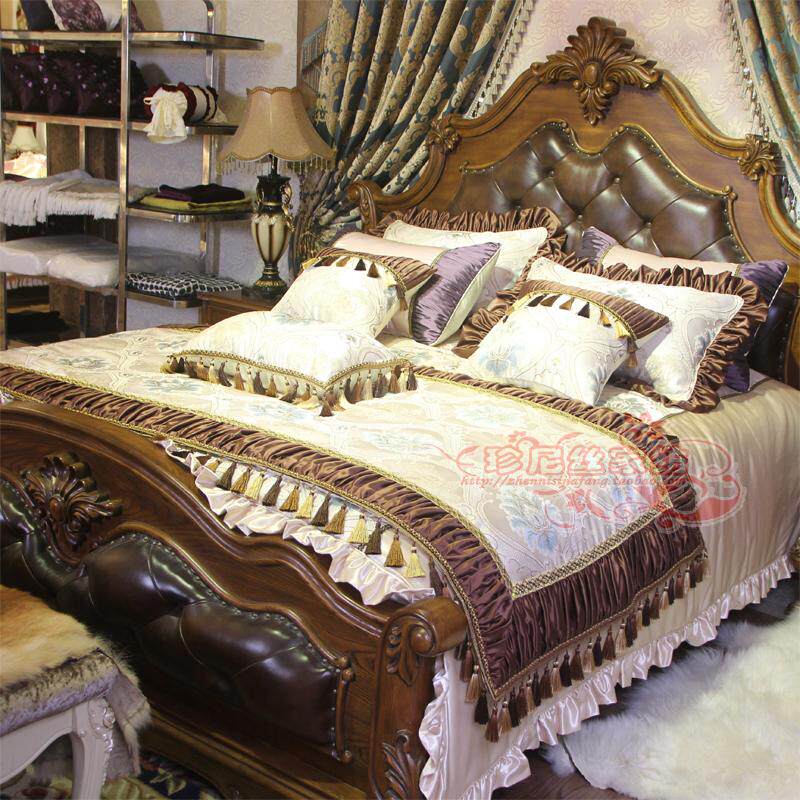 欧式新古典床品九件套法式样板间床上用品奢华定制样板房多件套装