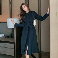 Spring 2021 new style women's dress with retro style and slim waist