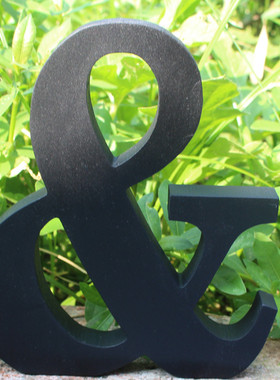 墙贴木头雕刻桌面汉子数字字母摆