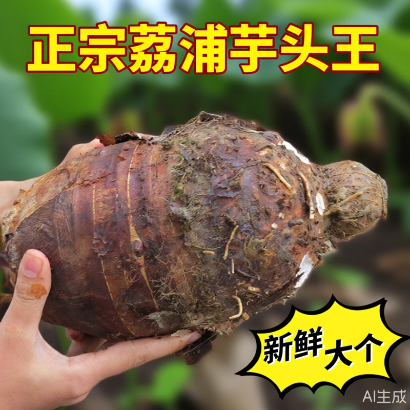 9斤发3个正宗广西荔浦芋头王 新鲜紫藤槟榔芋毛香芋农家特产生鲜