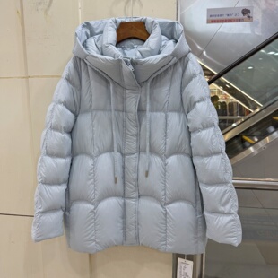 OF E6216欧货云朵泡芙羽绒服女中长款连帽90鹅绒轻奢保暖外套冬装