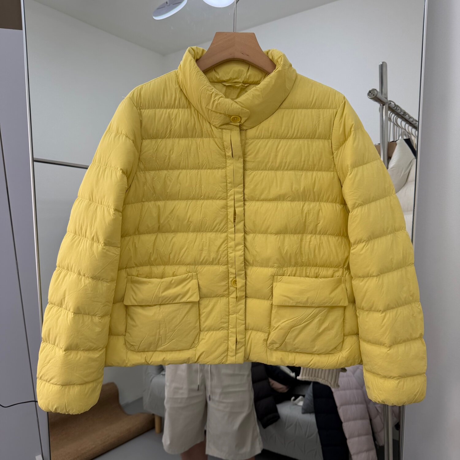 892NB06欧货立领轻薄泡芙羽绒服女短款90鸭绒保暖百搭小个子外套