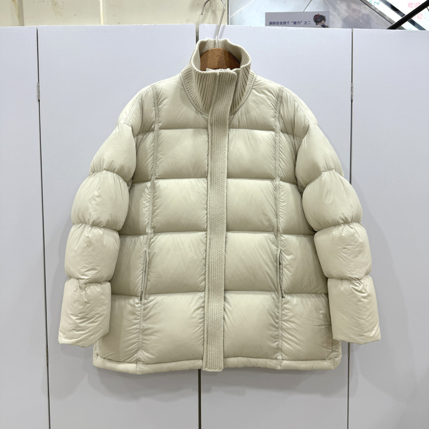 AEY767欧洲站2025冬时尚宽松显瘦百搭休闲泡芙中长鹅绒羽绒服外套