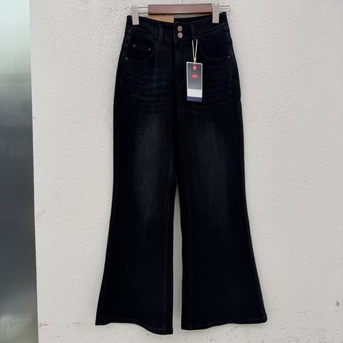 2026秋款JEANS红提子19080显瘦牛仔裤女高腰显瘦喇叭裤微喇裤长裤