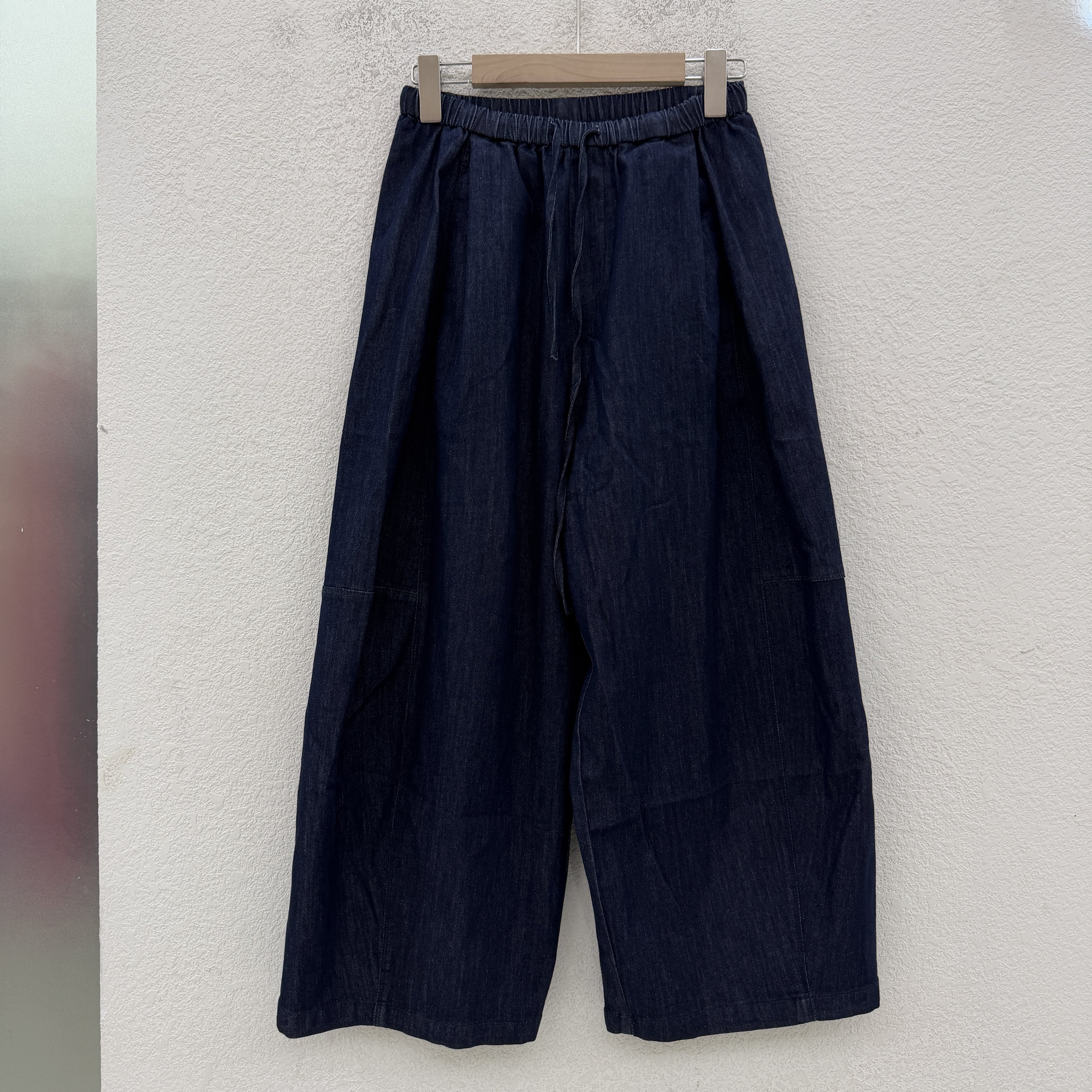 JEANS佐拿 芭度玄风9609夏款松紧腰宽松显瘦九分直筒裤女牛仔裤薄
