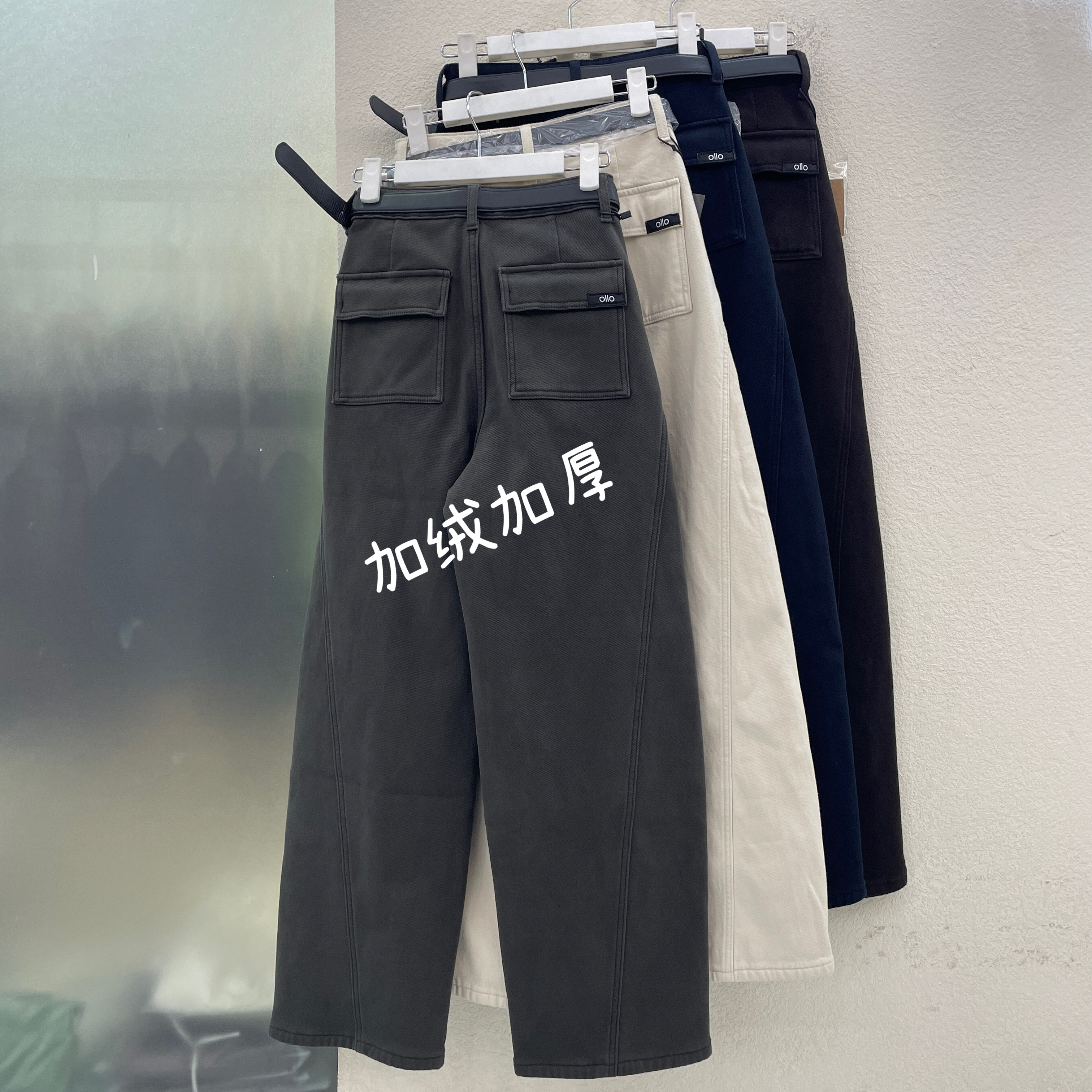 JEANS佐拿 芭度玄风61027 61026 61028 61029厚绒宽松女牛仔裤冬