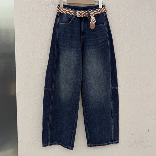 秋款Q FASHION JEANS佐拿 芭度玄风61521显瘦弯刀牛仔裤女拖地裤